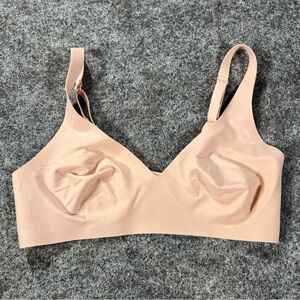 Bombas Pink Sandstone No-Show Plunge Bralette Small Wireless Comfort Loungewear